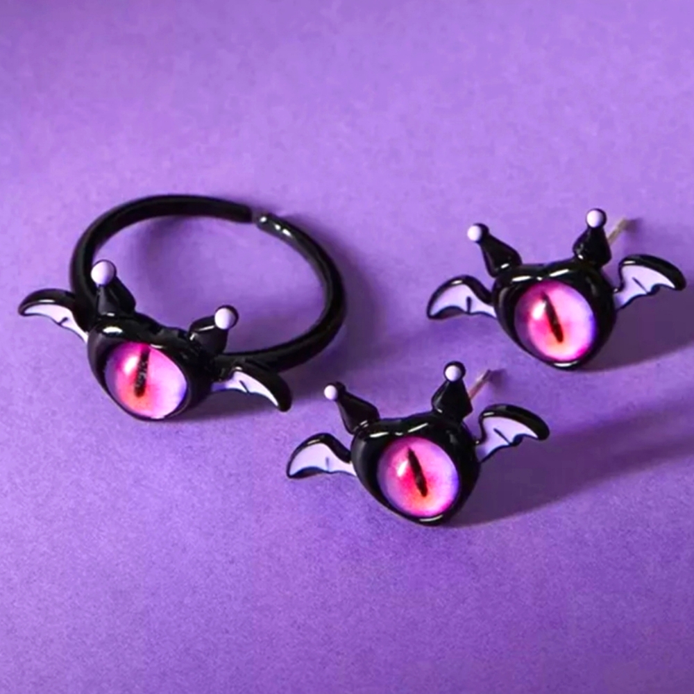 💀 Kuromi Monster Jewelry Set